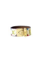 Louis Vuitton White Multicolore Cuff