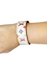 Louis Vuitton White Multicolore Cuff