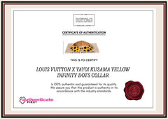 Louis Vuitton X Yayoi Kusama Yellow Infinity Dots Collar