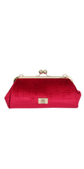 Love Moschino Red Logo Clutch