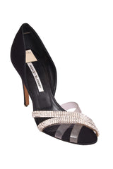 Manolo Blahnik Crystal Studded Heels