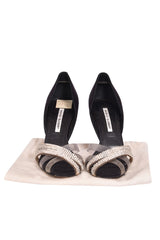 Manolo Blahnik Crystal Studded Heels