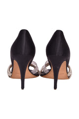 Manolo Blahnik Crystal Studded Heels