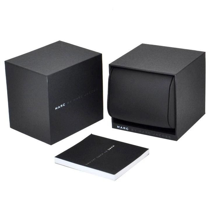 MARC JACOBS WHITE GOLD TONE STAINLESS STEEL WATCH