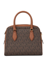 Michael Kors Ayden Medium Logo And Faux Leather Satchel Bag