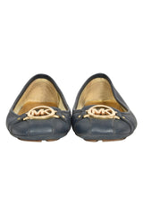 Michael Kors Ballet Logo Blue Ballerinas