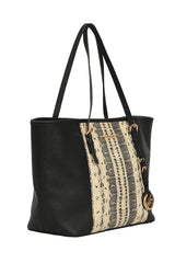 Michael Kors Black Snake Print Handbag