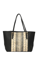 Michael Kors Black Snake Print Handbag