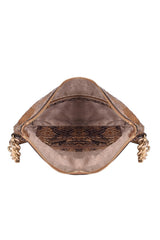 Michael Kors Chain Python Embossed Shoulder Bag