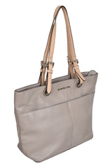 Michael Kors Gray Saffiano Leather Tote Bag