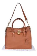Michael Kors Hamilton Saffiano Tan Handbag