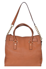 Michael Kors Hamilton Saffiano Tan Handbag