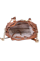 Michael Kors Hamilton Saffiano Tan Handbag