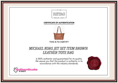 Michael Kors Jet Set Itembrown Leather Tote Bag