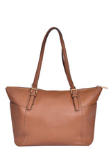 Michael Kors Jet Set Itembrown Leather Tote Bag