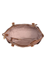 Michael Kors Jet Set Itembrown Leather Tote Bag