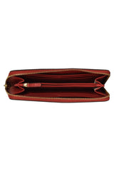 Michael Kors Jet Set Red Zip Around Wallet
