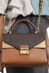 Michael Kors Leather Sloan Satchel Handbag