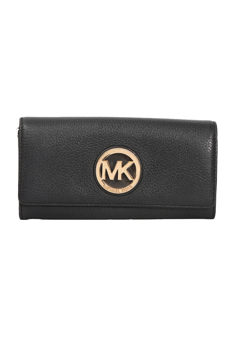 Michael Kors Logo Black Wallet