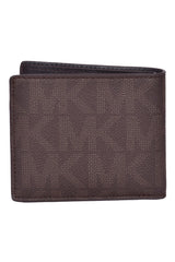 Michael Kors Men'S Jet Set Monogram Bi - Fold Wallet