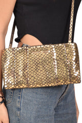 Michael Kors Webster Metallic Ruched Bag