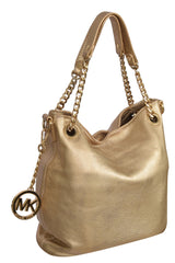 Michael Kors Metallic Golden Leather Handbag