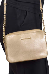 Michael Kors Metallic Jet Set Travel  East West Crossbody Ba