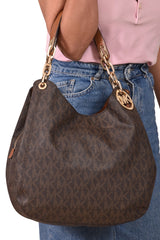Michael Kors Monogram Fulton Hobo Bag