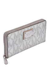 Michael Kors Monogram Silver Wallet