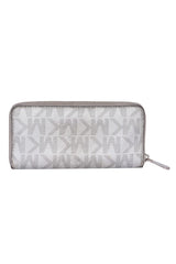 Michael Kors Monogram Silver Wallet