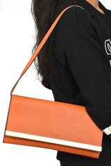 Michael Kors Orange Leather Sling Bag