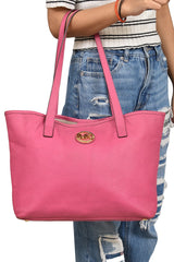 Michael Kors Pink Leather Tote Bag