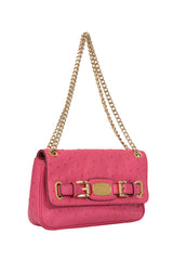 Michael Kors Pink Ostrich Sling Bag