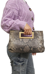 Michael Kors Python Clutch