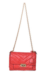Michael Kors Quilted Red Shoulder Bag