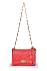 Michael Kors Quilted Red Shoulder Bag