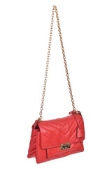 Michael Kors Quilted Red Shoulder Bag