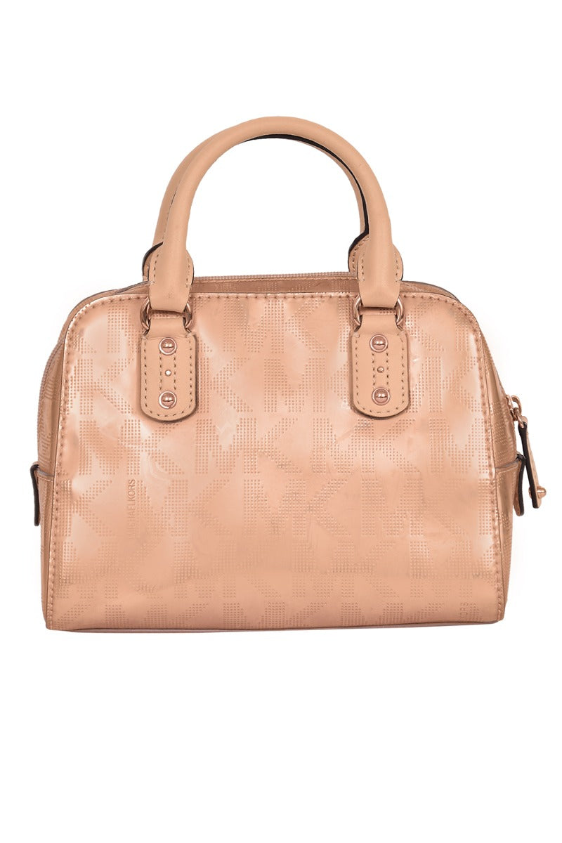 michael-kors-rose-gold-monogram-handbag