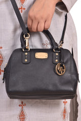 Michael Kors Saffiano Leather Mini Satchel Bag
