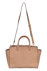 Michael Kors Selma Medium Top Zip Satchel Crossbody Bag