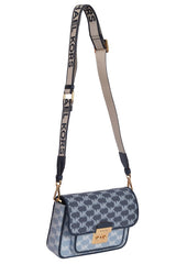 Michael Kors Sloan Editor Medium Logo Jacquard Messenger Bag