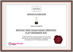 Michael Kors Sloan Snake Embossed Flap Crossbody Bag