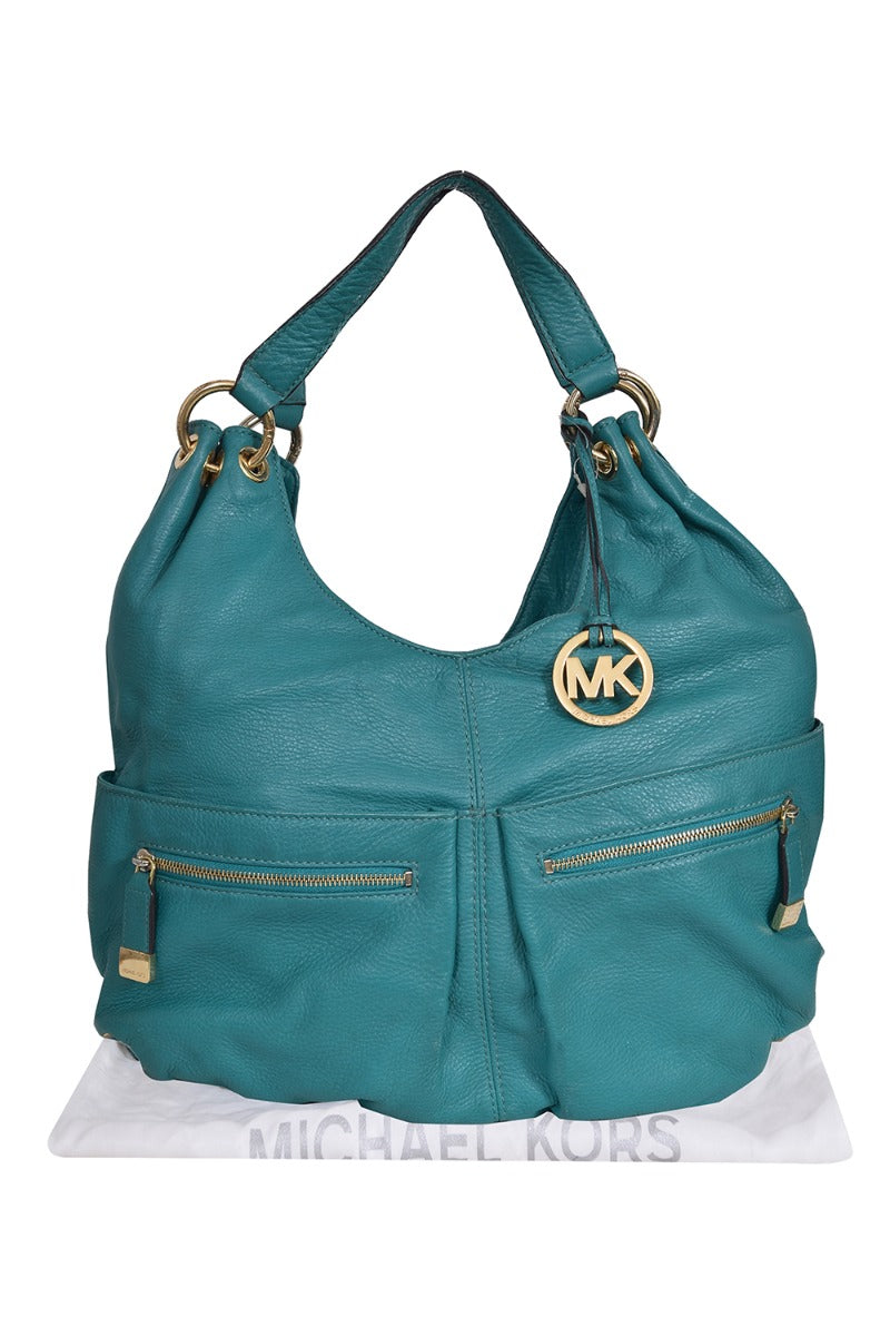 michael-kors-teal-shoulder-bag