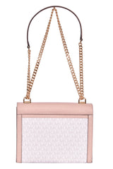 Michael Kors Whitney Large Logo Embossed Leather Convertible Shoulde