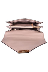 Michael Kors Whitney Large Logo Embossed Leather Convertible Shoulde