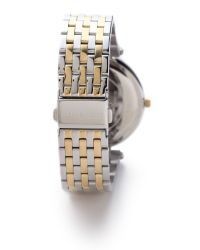 MICHAEL KORS WOMENâ€™S METTALIC DARCI PAVE TWO TONE WATCH