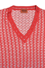 Missoni V-Neck Ombre Red Sweater