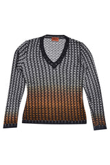 Missoni V-Neck Ombre Sweater
