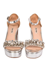 Miu Miu Jeweled Peeptoes