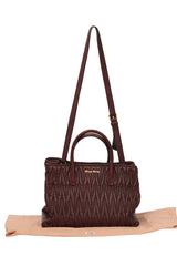 Miu Miumatalesse Leather Tote Bag